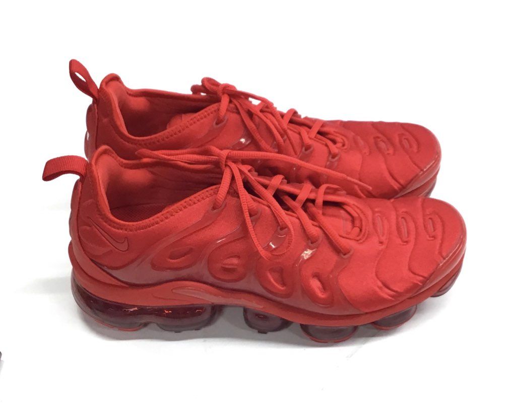 Nike Air VaporMax Plus Triple University Red Sneakers Men's Size 8.5