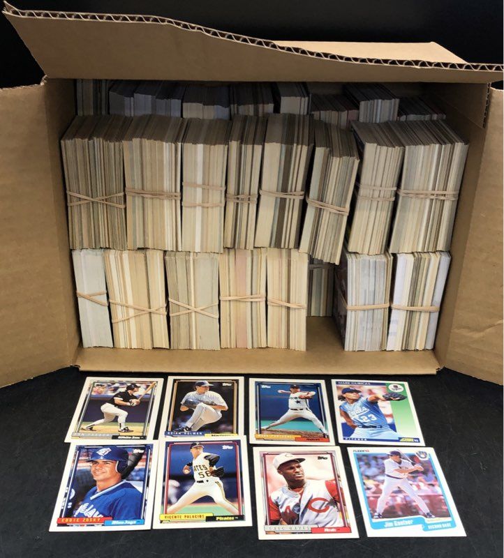 11.5 Lbs. Lot Of Topps Fleer Baseball MLB Cards. Medium Box, Unsorted