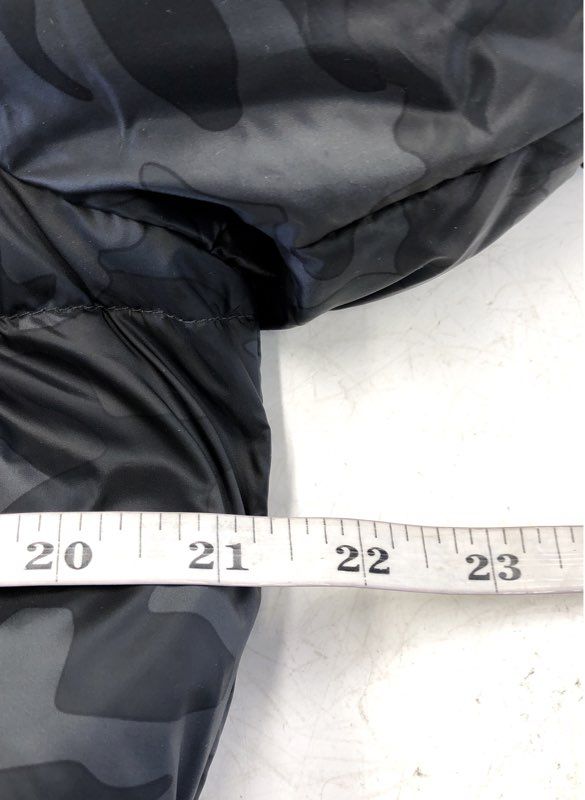 NWT Sanctuary Women's Black Gray Camouflage Puffer Coat - Size L