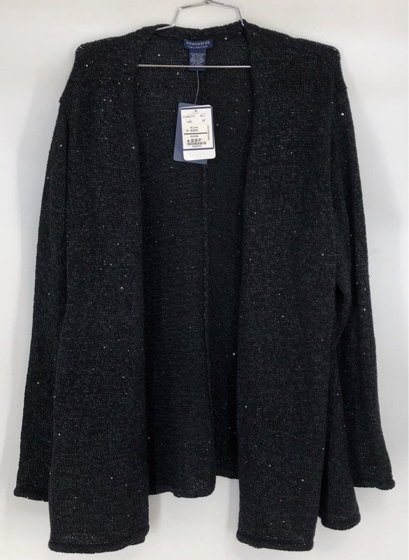NWT Doncaster Women's Black Cardigan Sweater - Size 2W