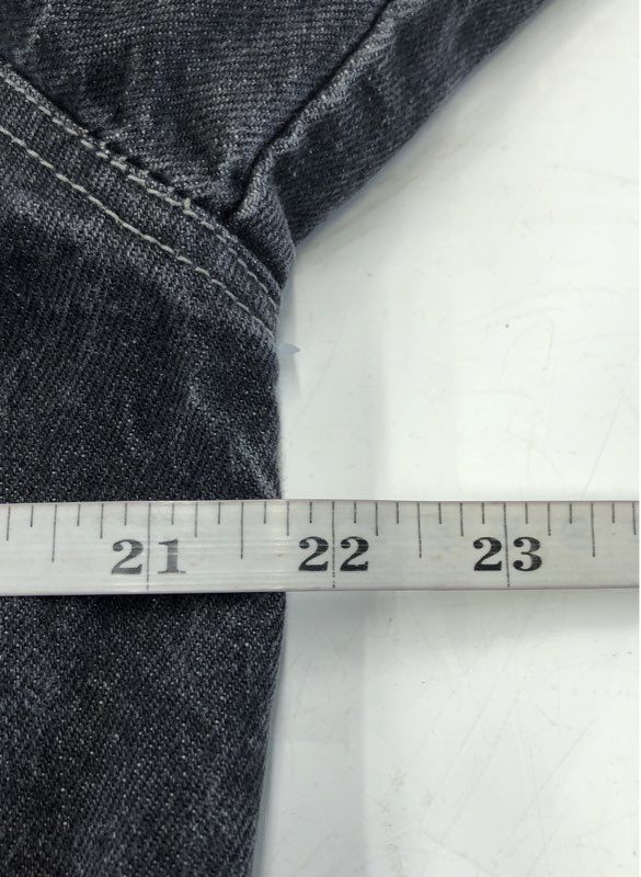 Authentic Denim Co. Men's Black Cotton Trucker Jacket - Size XL