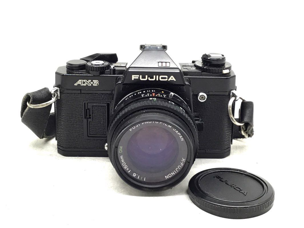 Vintage 70s Fujica AX-3 35mm SLR Film Camera X-Fujinon 50mm Lens & Case