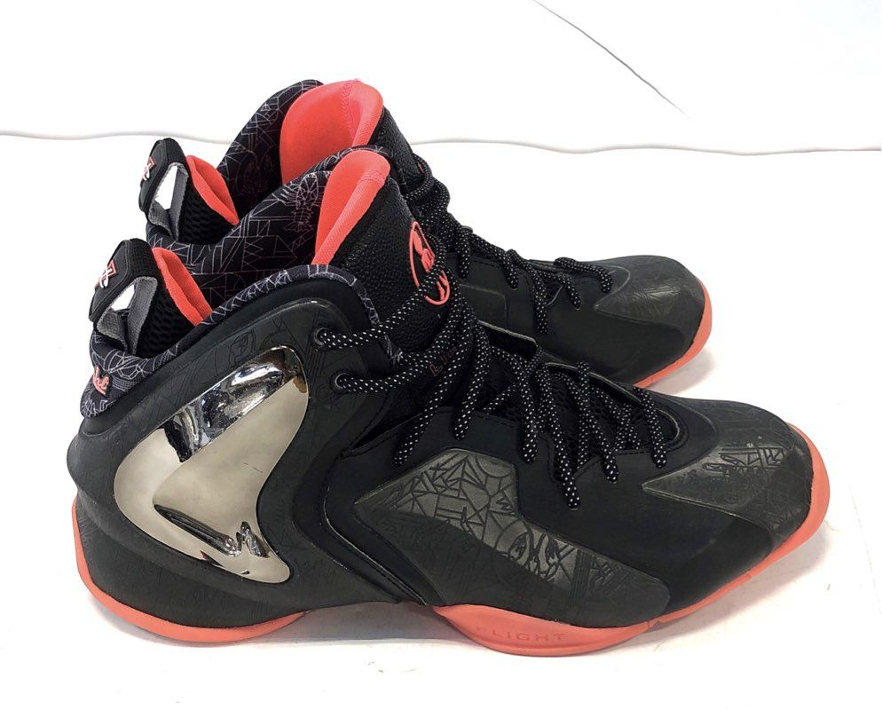 Nike Lil Penny Posite Black Crimson Basketball Shoes Men's Size 9.5