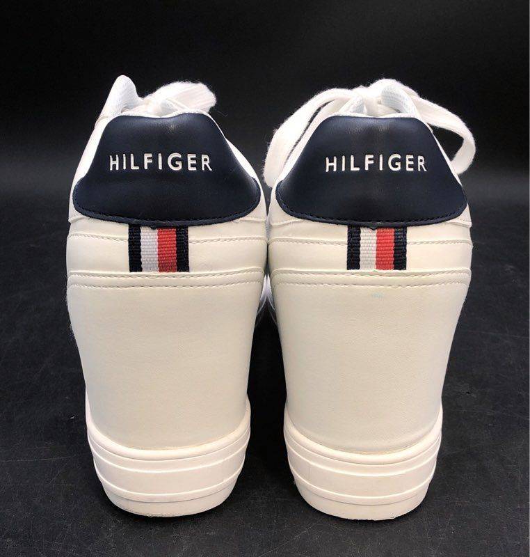 Tommy Hilfiger Delsia White Wedge High Top Fashion Sneakers Women's Size 10