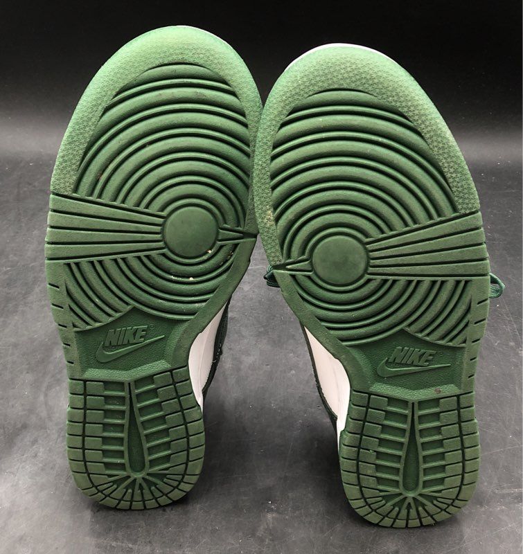 Nike Dunk Low Michigan State Team Green White Sneakers Size 8.5