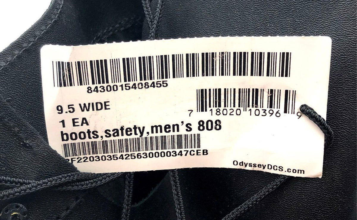 Belleville 808 Navy Flight Deck Steel Toe Safety Boots Black Men's Size 9.5 W