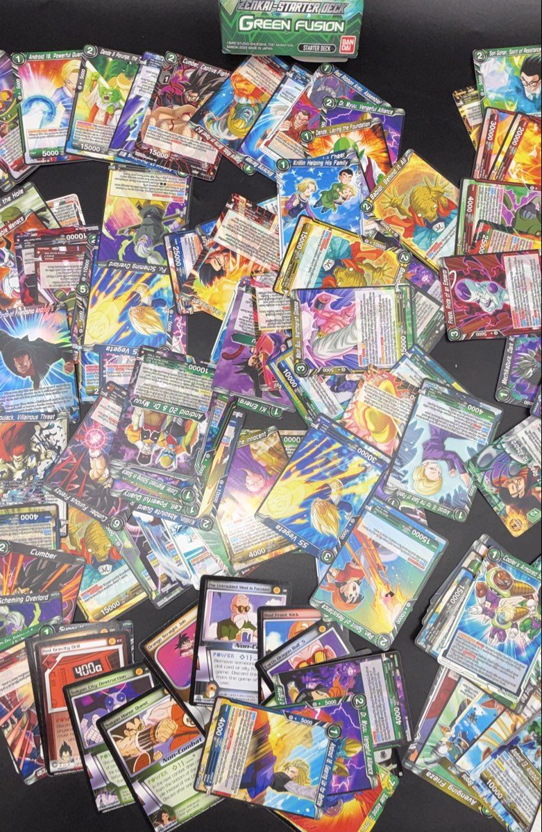 Dragon Ball Card Game Lot Super & Z Mixed Sets Approximately 100+ See Photos