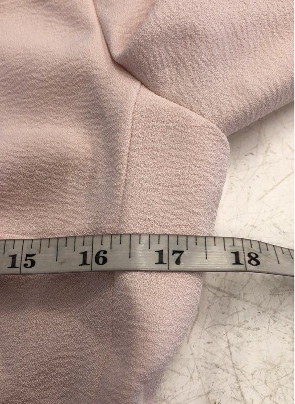 NWT Karl Lagerfeld Paris Pink Ruffle Bell Sleeve Crepe Sheath Dress Women's 8