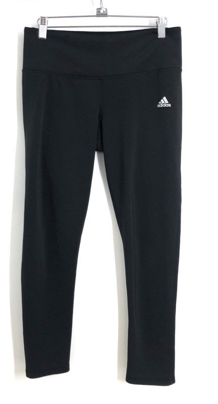 Adidas Women's Black Climalite Performance Athletic Leggings Tights Sz M