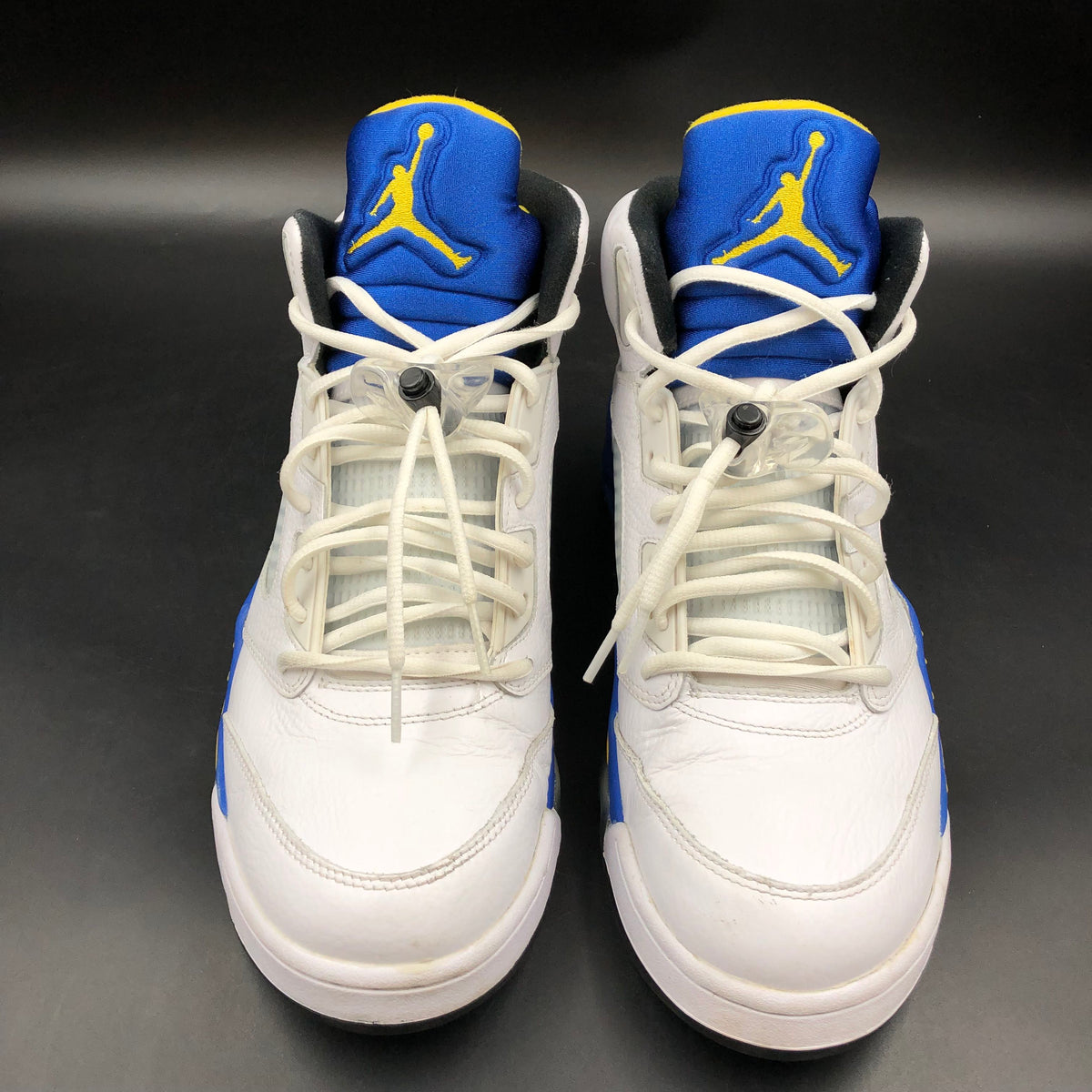 Nike Air Jordan 5 Retro Laney White Varsity Royal Maize Size 12 COA