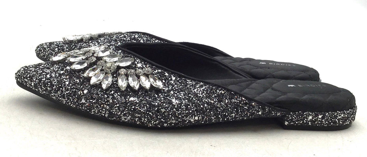 Birdies Women&#39;s Black Mule Flats - Size 8.5