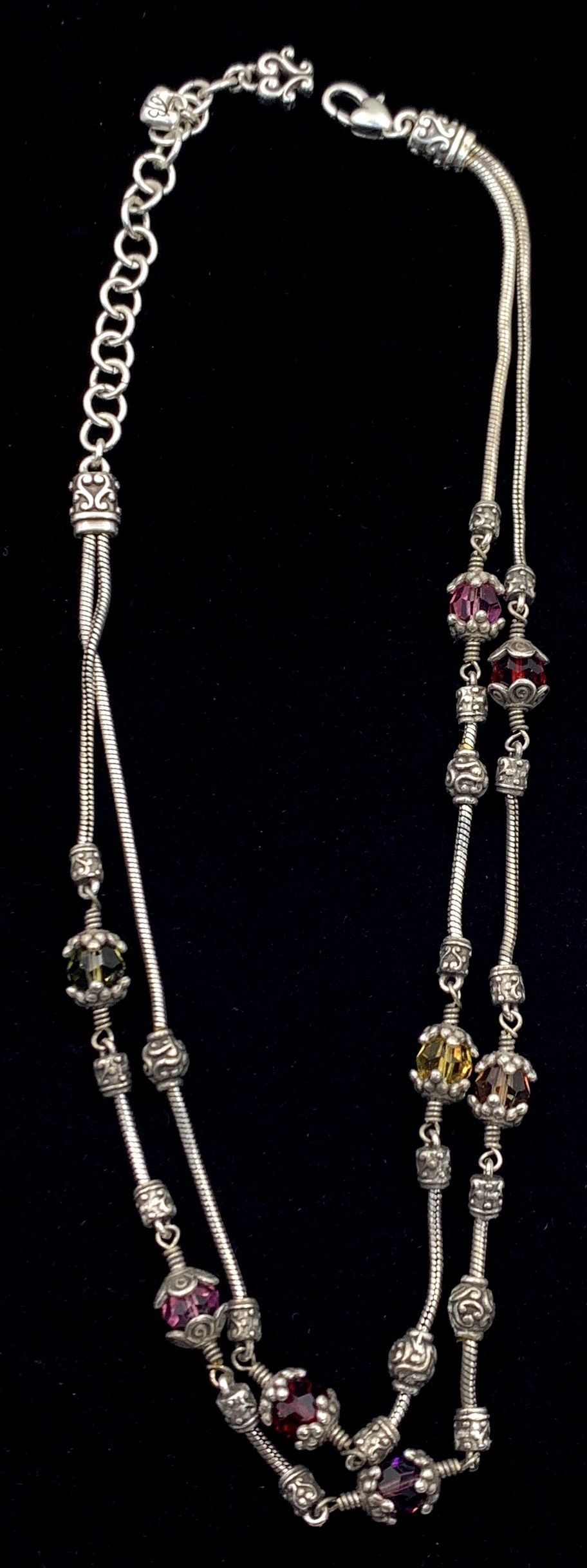 Smashing Sterling (.925) Silver 18" Statement Necklace 46.29g
