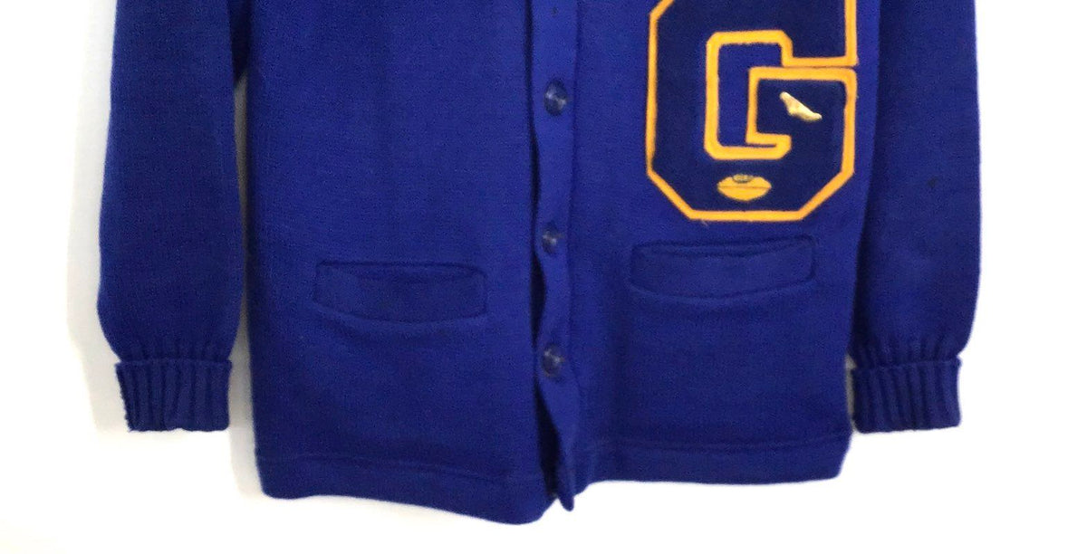 Vintage 60s Coane Philadelphia Athletic Knit Letterman Cardigan Jacket Sz 40