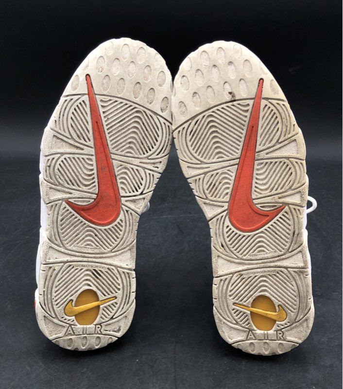 Nike Air More Uptempo Rayguns White University Gold GS Basketball Size 6.5Y
