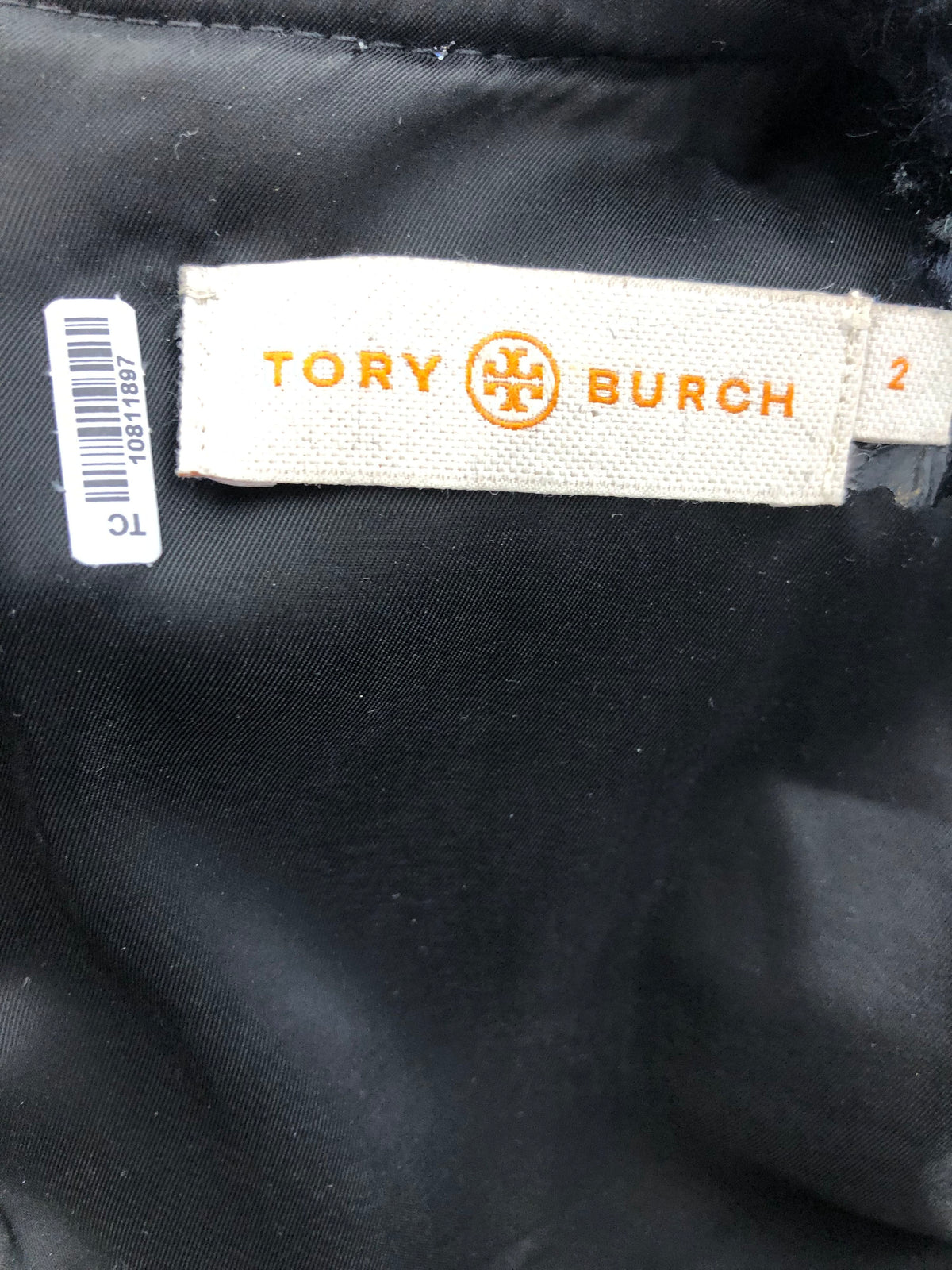 Tory Burch Women's Aria Navy Tweed Fringed Sheath Dress Size 2 COA