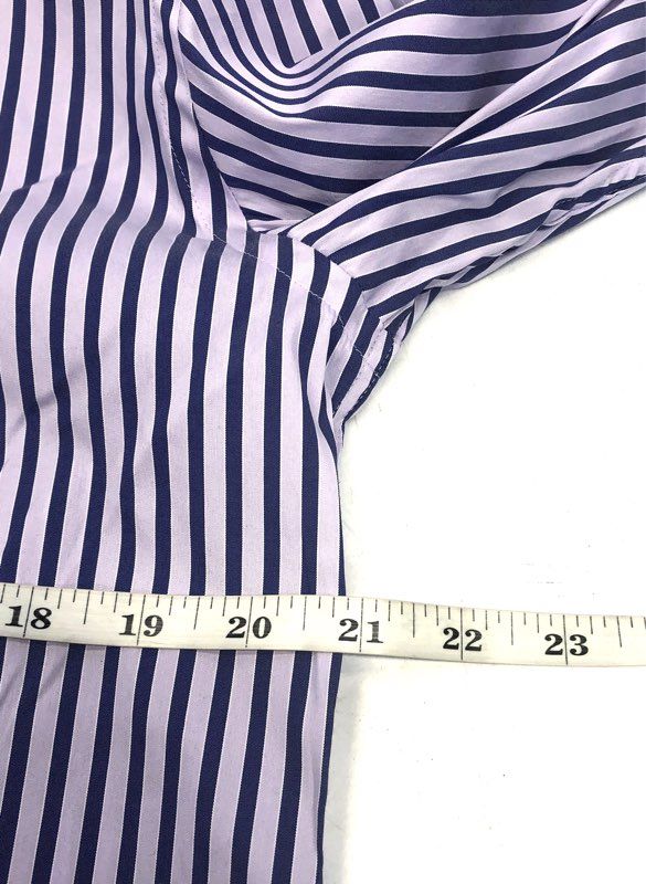 Bugatchi Men's Lavender Striped Shape Fit Button Down Shirt Sz S NWT