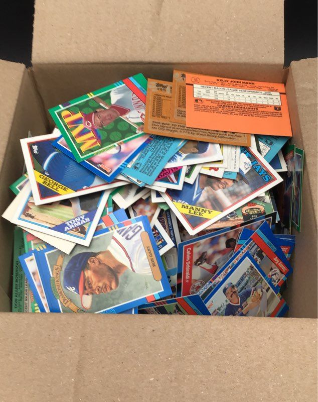 6.5 Lbs. Lot Of Baseball MLB Cards. Medium Box, Unsorted