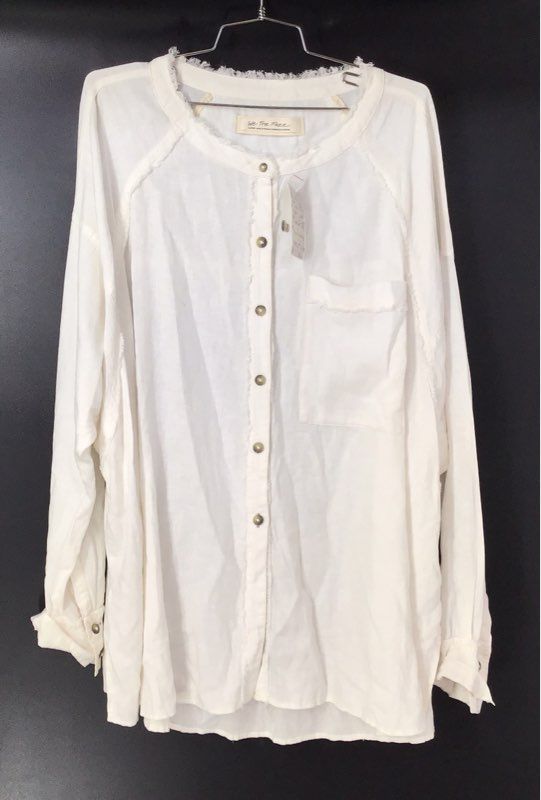NWT We The Free Women's White Tunic Top - Size L