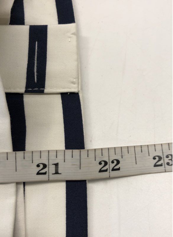 J.Crew Women's The Pencil Skirt Navy White Striped Stretch Cotton NWT Sz 8