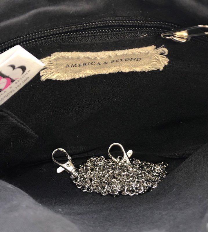 America & Beyond Black Beaded Initial C Wristlet Clutch Bag Coin Purse NWT Lot