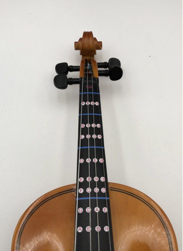 Student Violin 1/4 Size Outfit with Bow & Case Fingerboard Guides