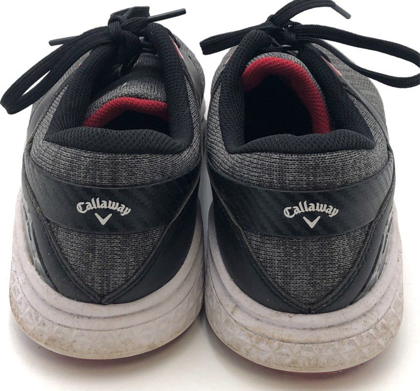 Callaway Oceanside Black Grey Red Spikeless Golf Shoes Men's Size 10