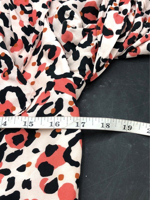 Ted Baker Women's Top Lot of 2 White Gianori Sz 2 & Leopard Coralo Sz 1