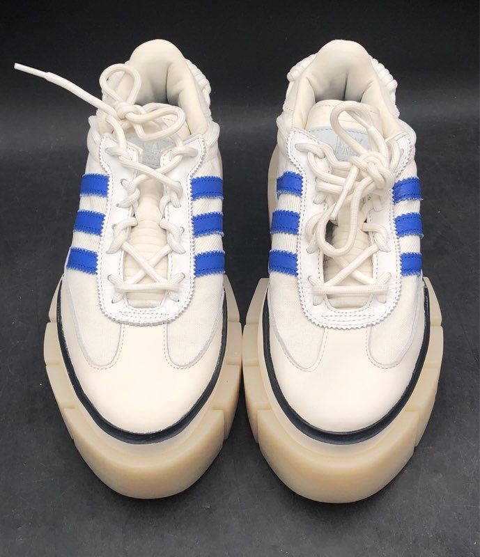 Adidas Super Sleek Chunky Wonder White Victory Blue Size 9.5