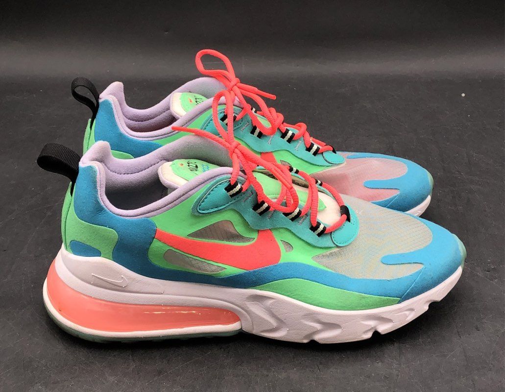 Nike Air Max 270 React Hyper Jade Frosted Spruce Women's Sneakers Size 9.5