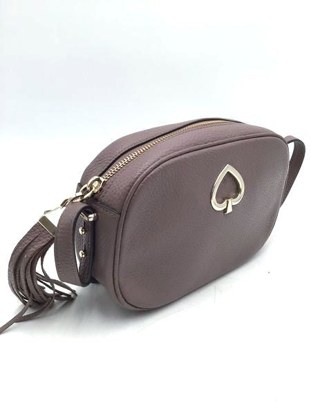 Authentic Kate Spade New York Women&#39;s Mauve Leather Crossbody Bag - COA Included