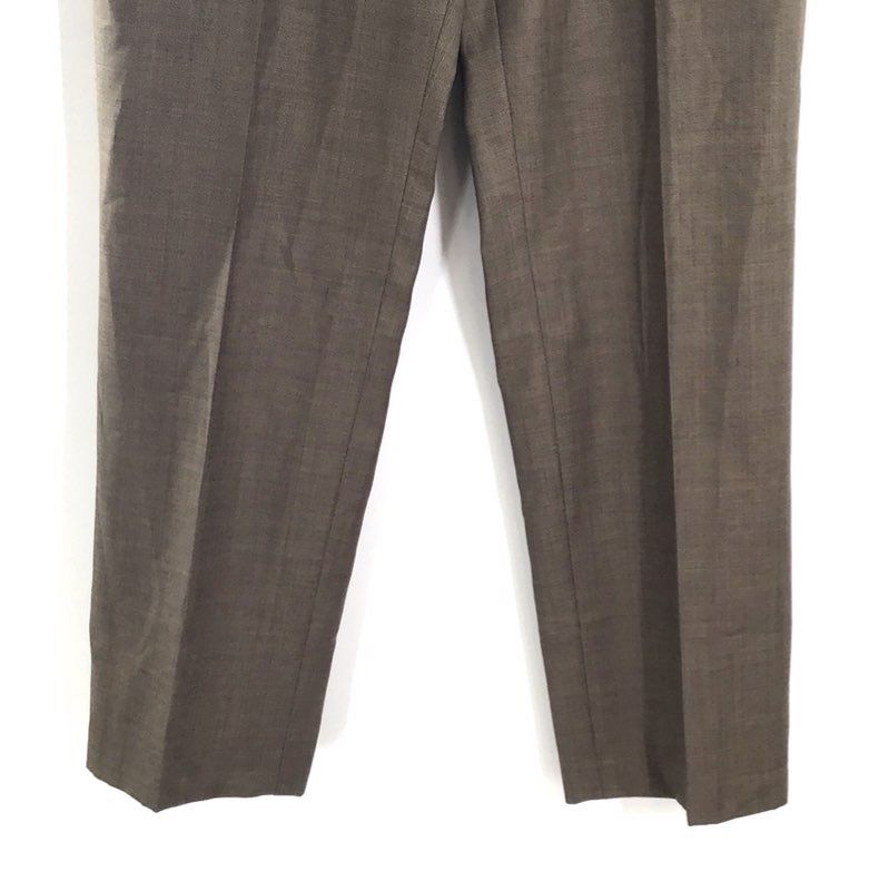 Stafford Men's Brown Sharkskin Travel Classic Fit Suit Pants NWT 34x30