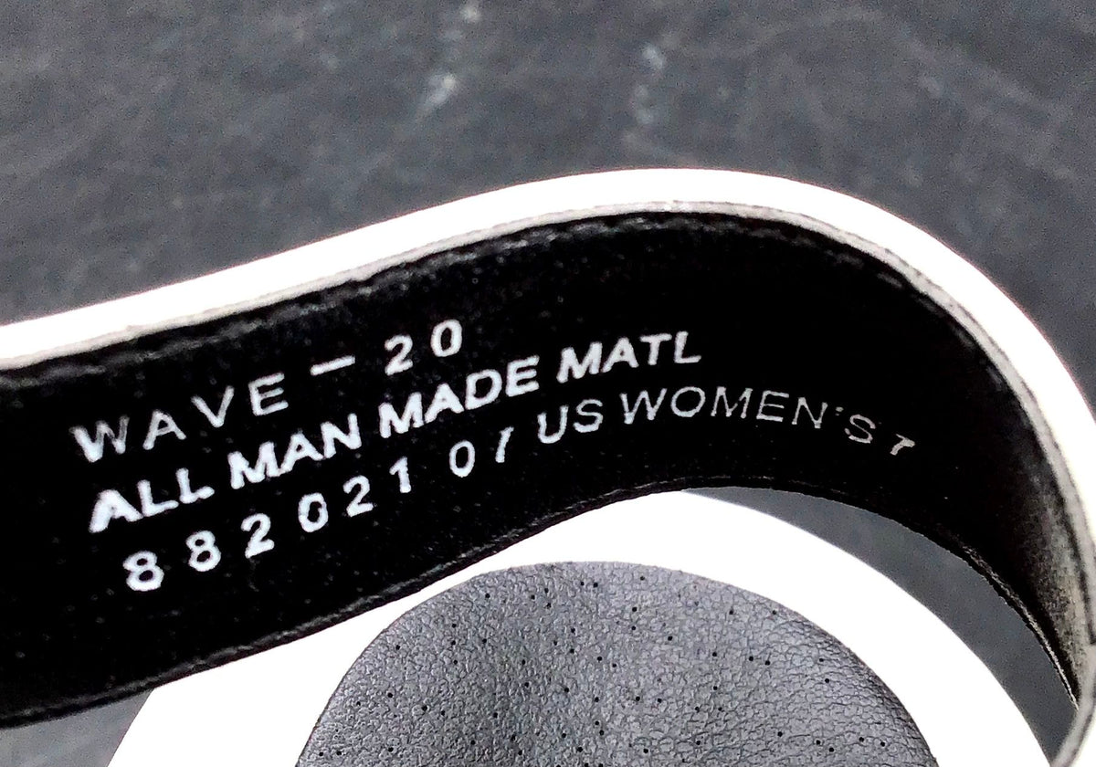 NIB Demonia Women's Wave 20 White Ankle Strap Sandals - Size 7