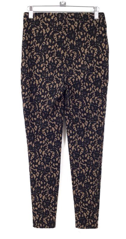 NWT Michael Kors Women's Suntan Black Ankle Leggings - Size XS