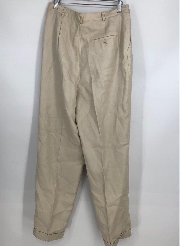 NWT Lauren Ralph Lauren Women&#39;s Light Sand Pleated Dress Pants - Size 12