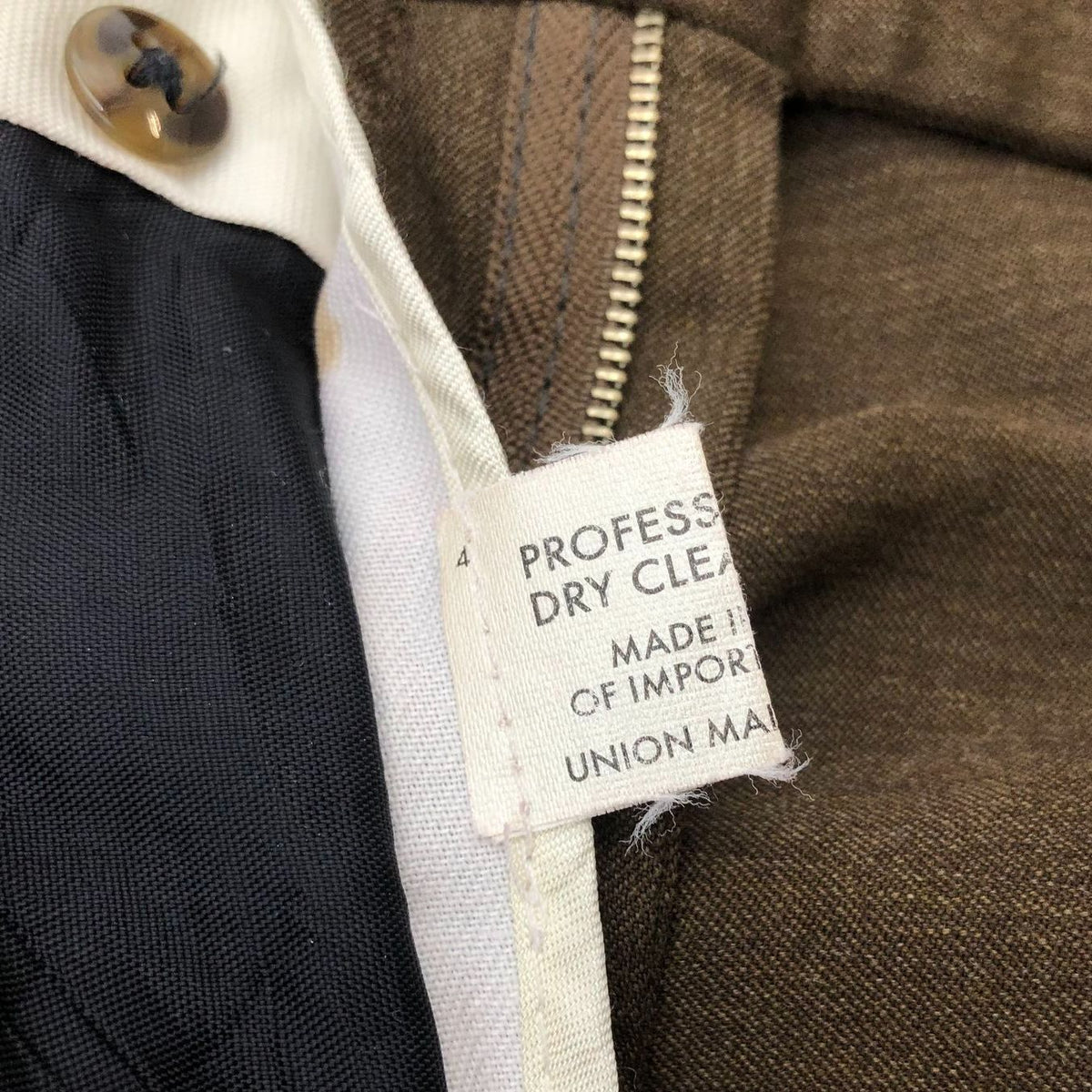Vintage Burberrys Men's Designer Brown Suit/Dress Pants - Size ~32x27 (+COA)