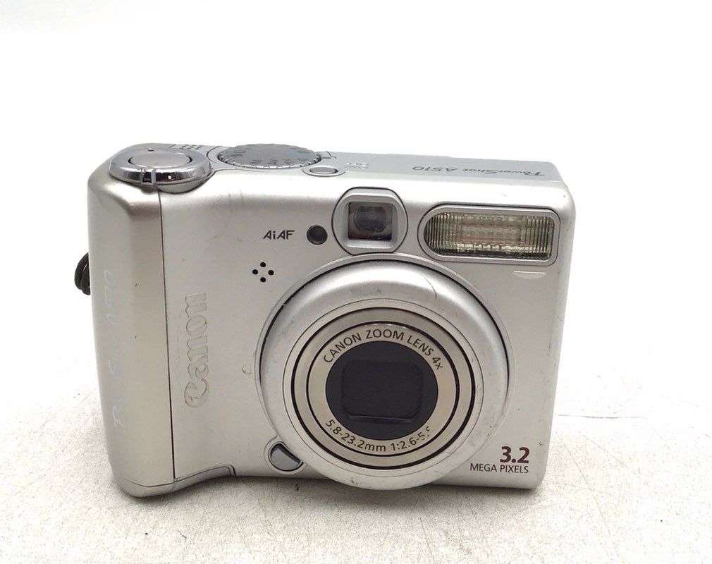 Canon PowerShot A510 Silver 3.2 MP 4x Optical Zoom Compact Digital Camera / Disc