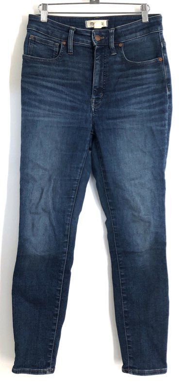 Madewell Women's Curvy High-Rise Skinny Jeans Blue Dark Wash Sz 27