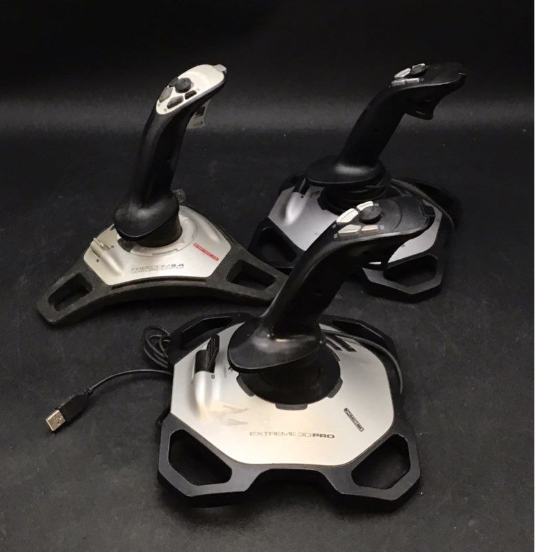 Logitech Extreme 3D Pro Freedom 2.4 Joystick Controller Lot Of 3