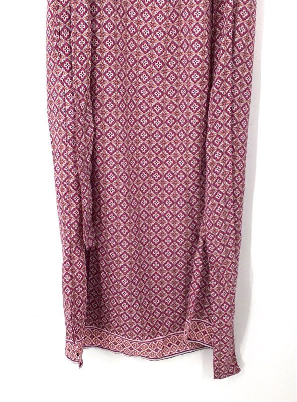 NWT Max Studio Women's Pink Damask Maxi Dress - Size XS