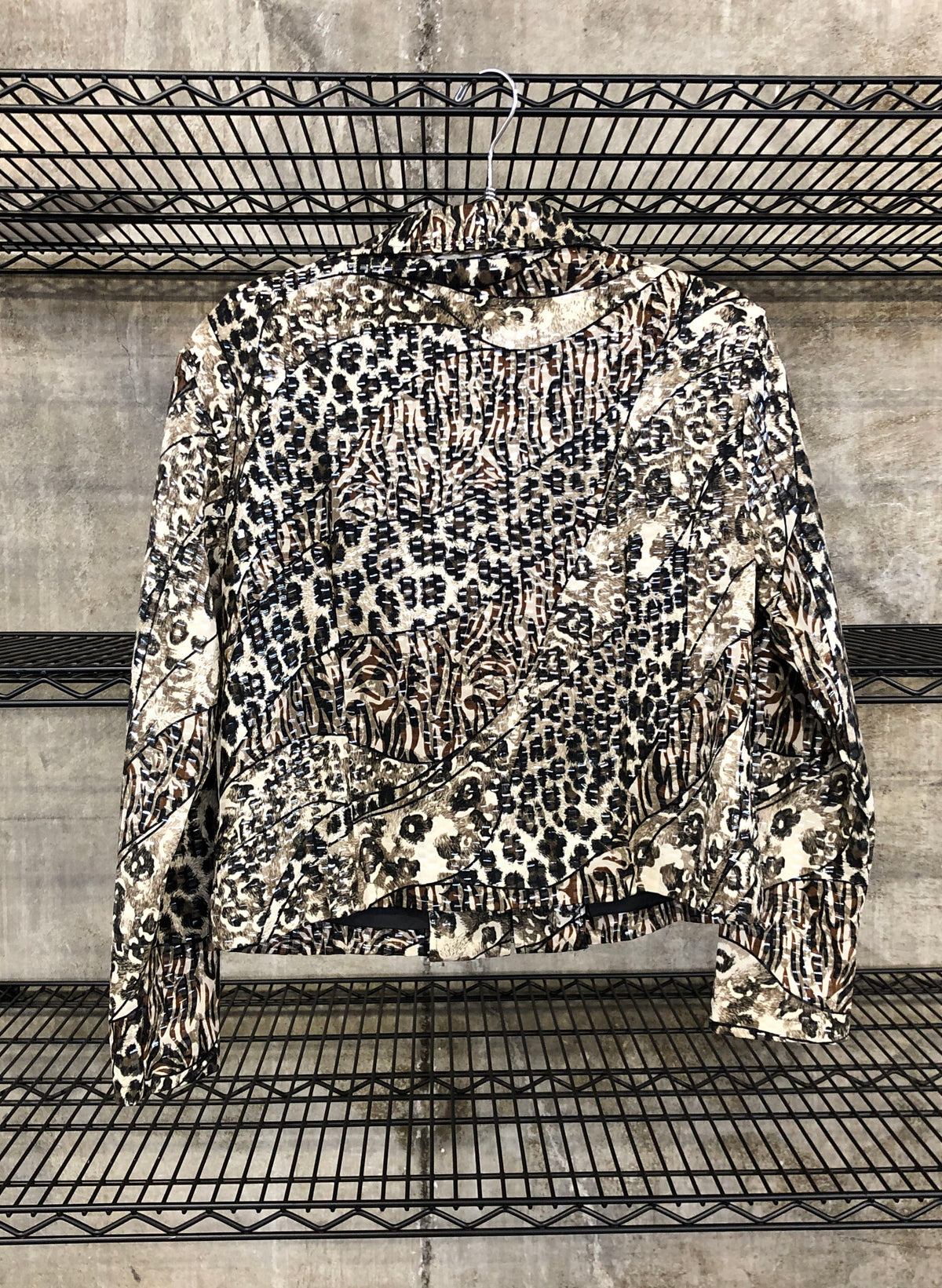 Jackets Galore Women's Leopard Tiger Print Full Zip Jacket NWT Sz M