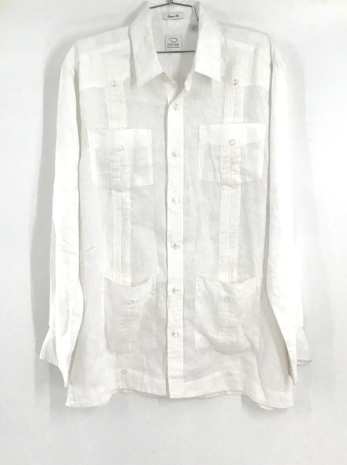 Oscar De La Renta Button-Up Shirt - Size L