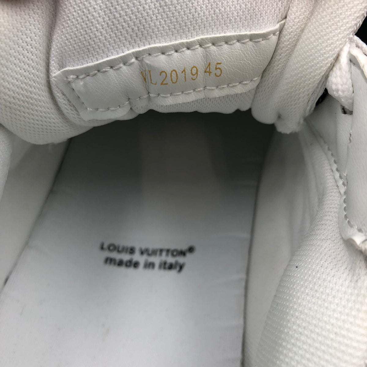 Louis Vuitton Inspired Men's Signature LV Monogram Black/White Sneakers - Sz 45