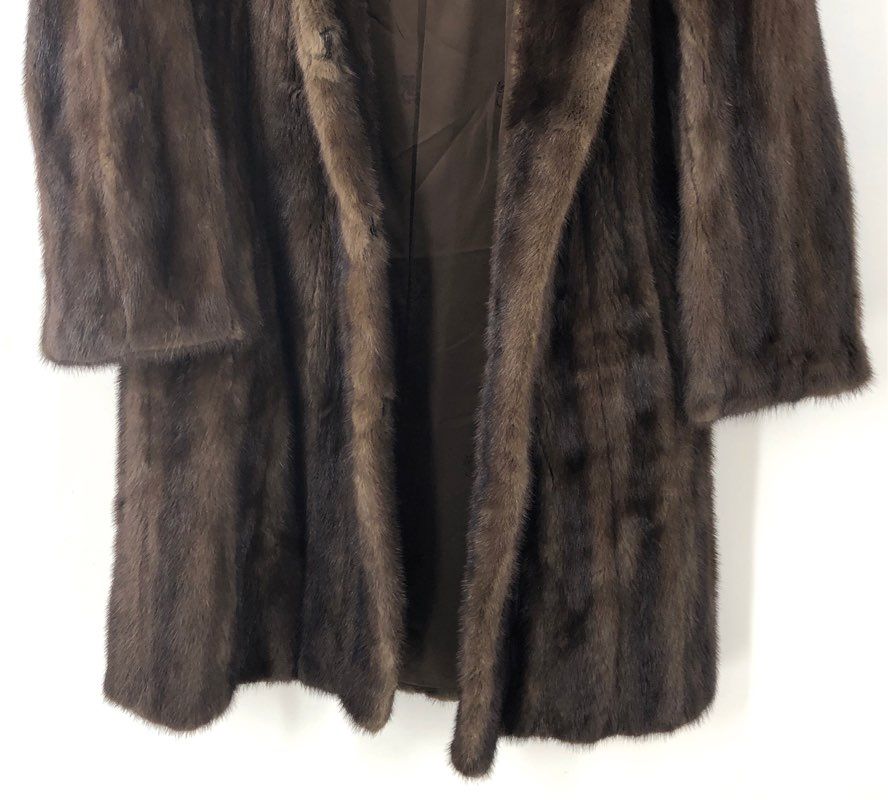 Leslie Gigi Women's Brown Fur Overcoat