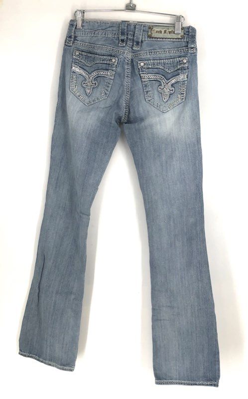 Rock Revival Women's Blue Denim Bootcut Jeans - Size 27