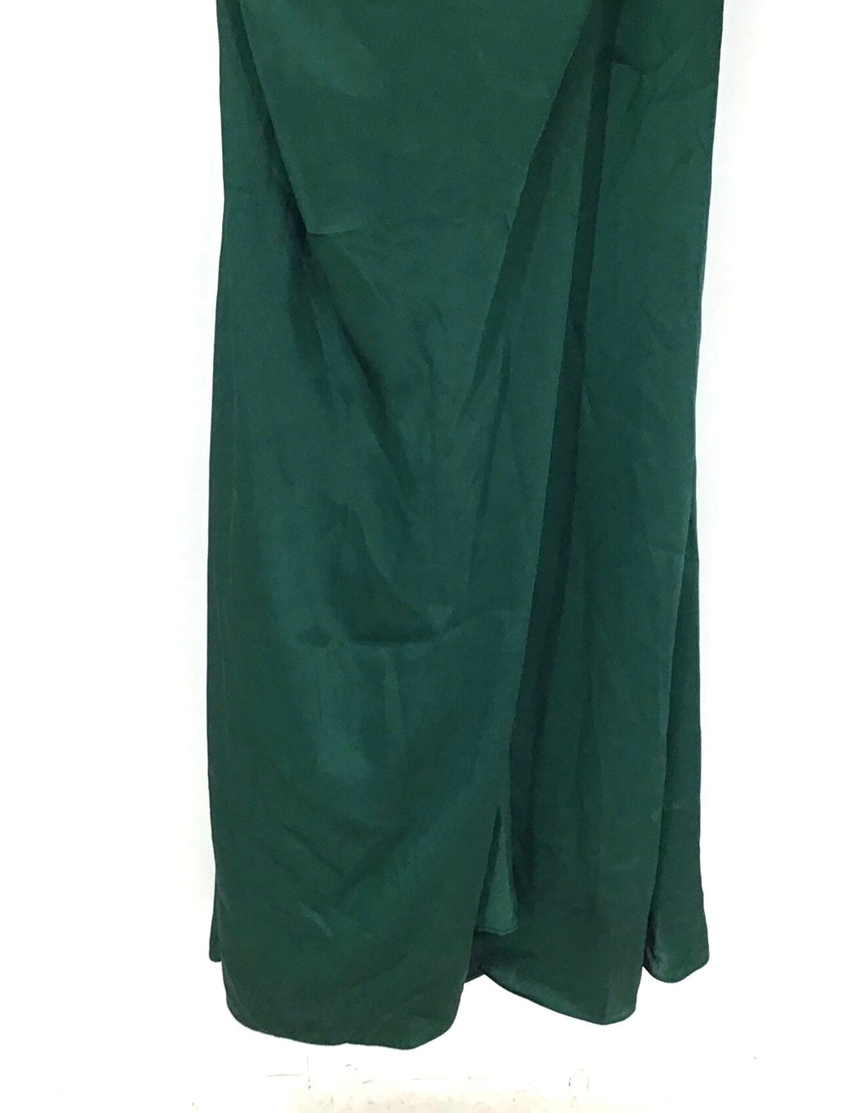 NWT Galina Signature Women's Green V-Neck Faux Wrap Maxi Dress - Size 2