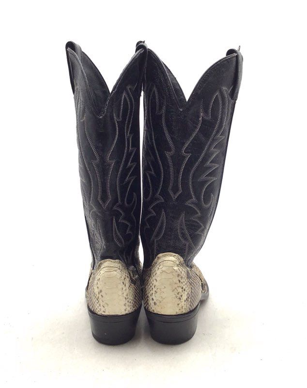 Laredo Men&#39;s Black Gold Western Boots - Size 7D