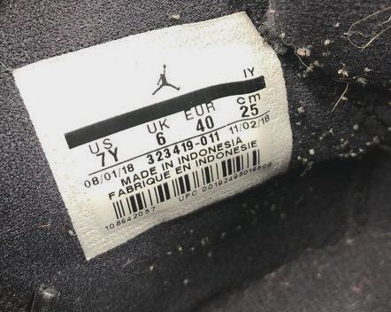 Nike Air Jordan 6 Ring Boy's 'Black & White' Sneakers-Size: 7Y (+COA)