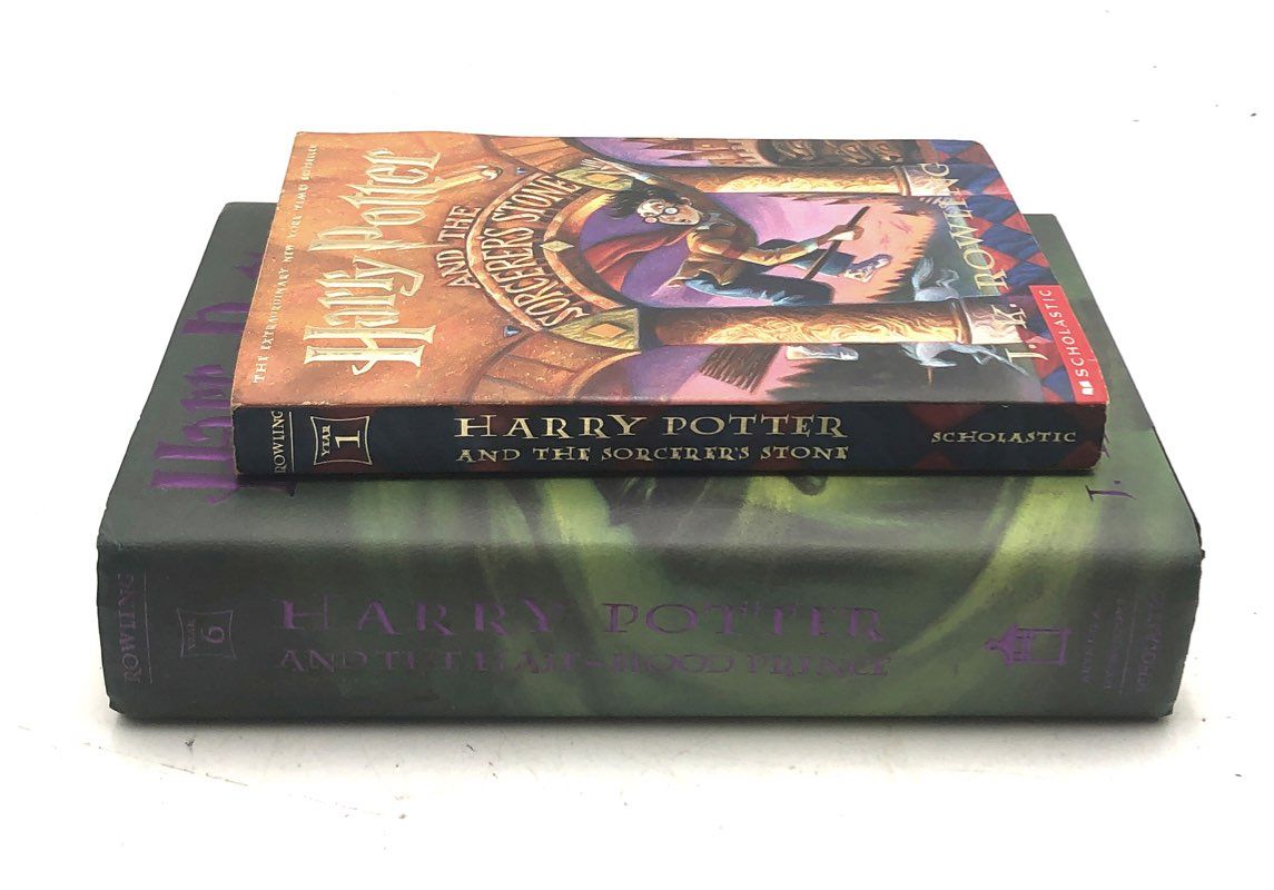 Harry Potter Book Lot J.K. Rowling Scholastic Hardcover Paperback 2 Books