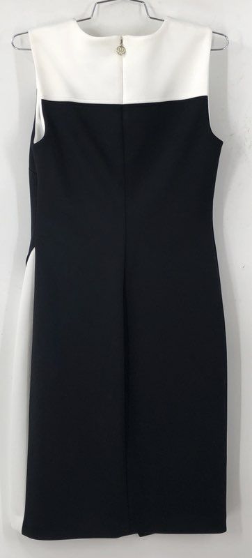 Tommy Hilfiger Women's Black White Sheath Dress - Size 6