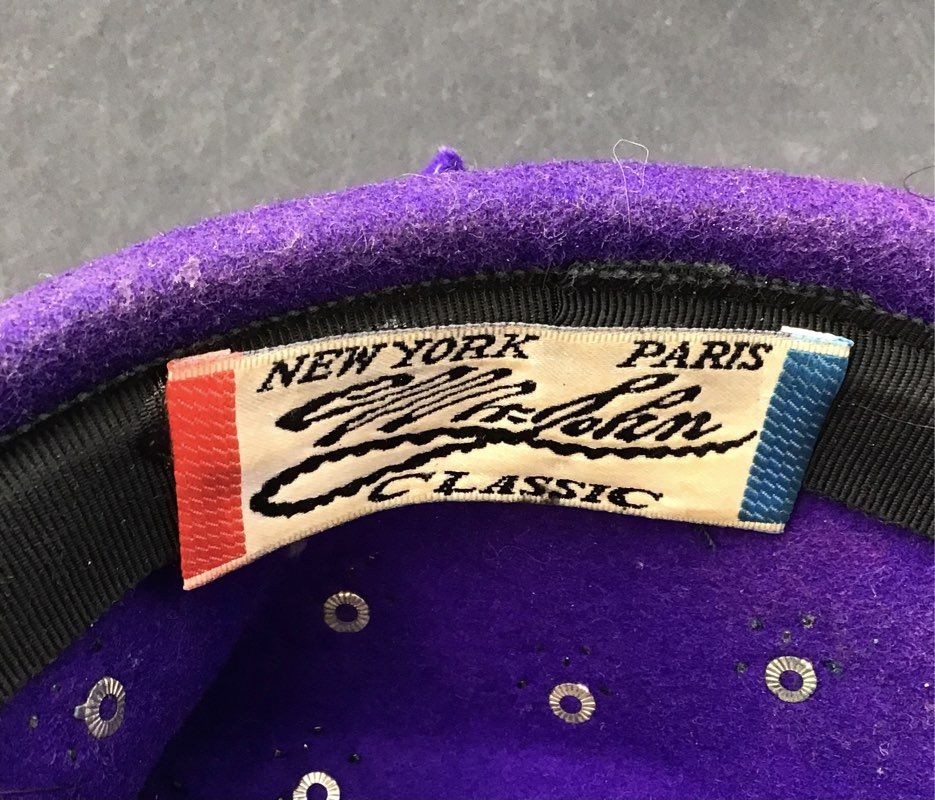 Vintage Excello Women's Purple Pillbox Hat